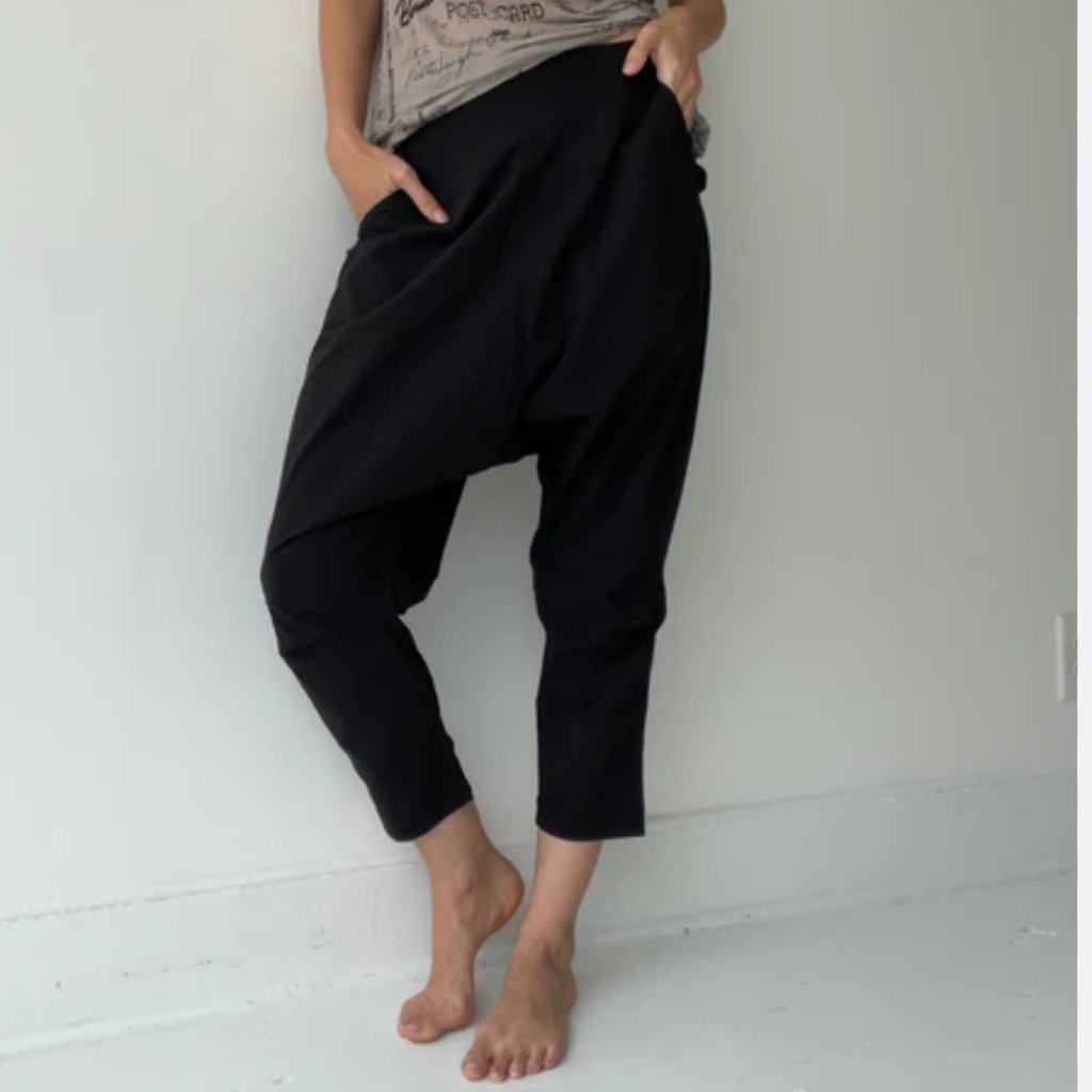 Rundholz Drop Crotch Wool/Viscose Jacquard Texture Pants Sz Xs